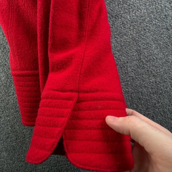 Pendleton Petite Women Blazer Small Red Wool Business Work 3 Button Adult - Picture 15 of 15